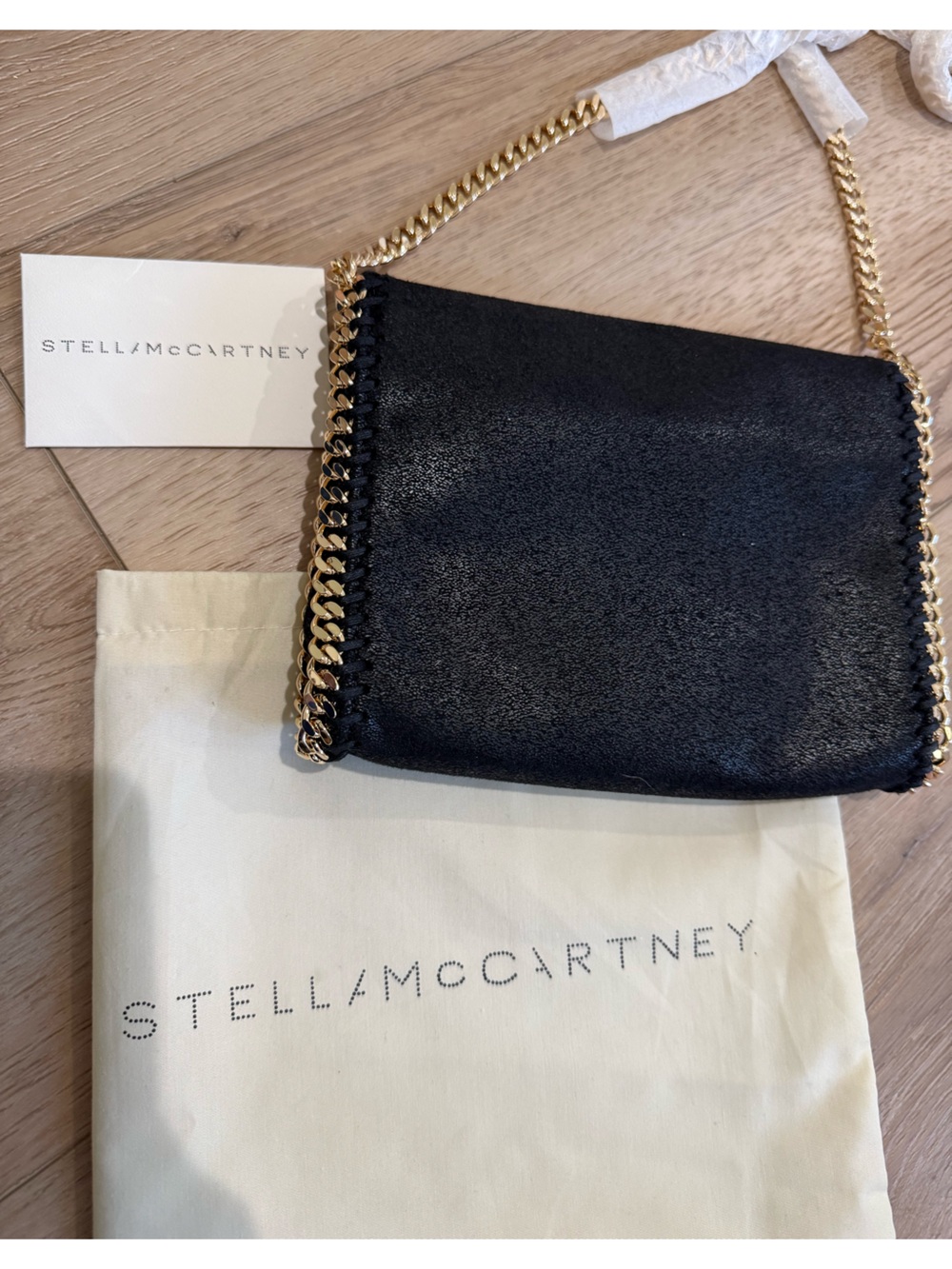 NWOT! Stella McCartney Authentic Black Falabella with Gold Hardware - Picture 8 of 10